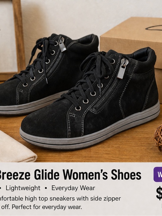 Clarks Shoes - Clarks Black Suede High-Top Sneakers with Gray Sole